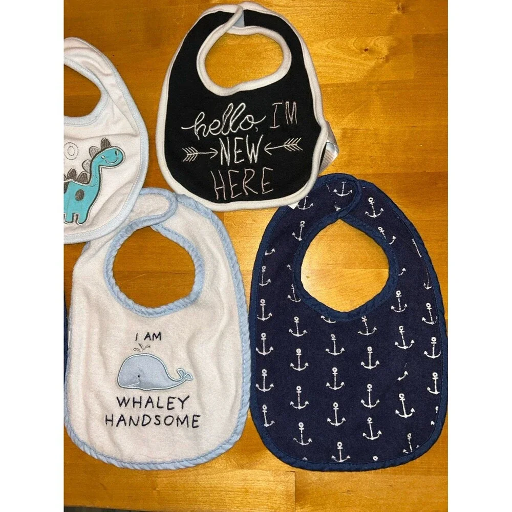 Baby Boy Bib Lot of 5